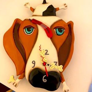 Allen design puppy clock. Adorable. Never been used.